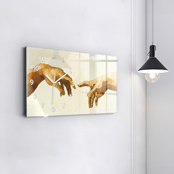 Horizontálne hodiny Stvorenie Adama