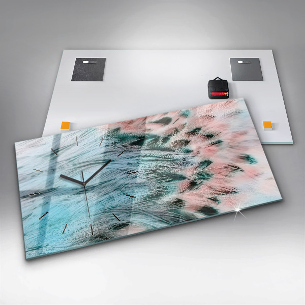 Horizontálne hodiny Farebné perie