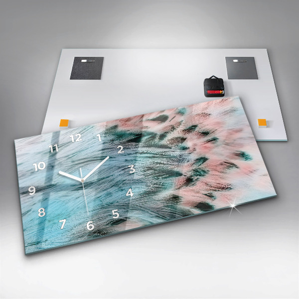 Horizontálne hodiny Farebné perie