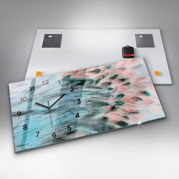 Horizontálne hodiny Farebné perie