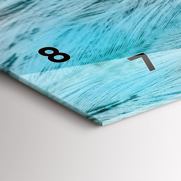 Horizontálne hodiny Farebné perie