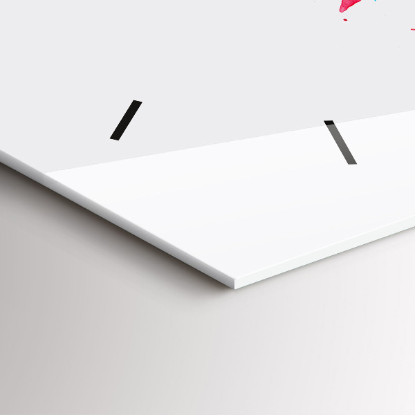 Horizontálne hodiny Farebný červený papagáj