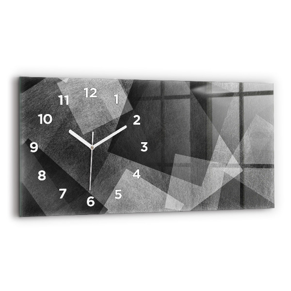 Horizontálne hodiny Geometrická abstrakcia