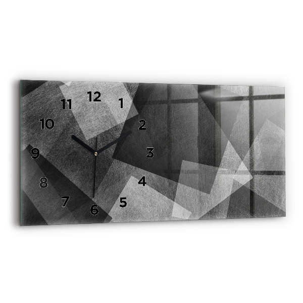 Horizontálne hodiny Geometrická abstrakcia