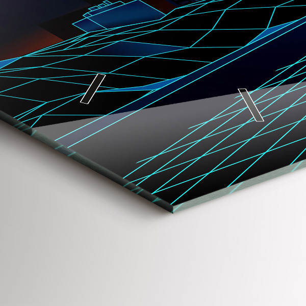 Horizontálne hodiny Mesto kyberpriestoru