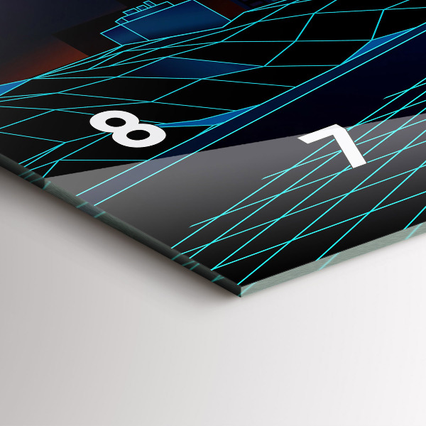 Horizontálne hodiny Mesto kyberpriestoru