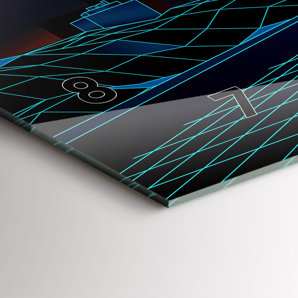 Horizontálne hodiny Mesto kyberpriestoru