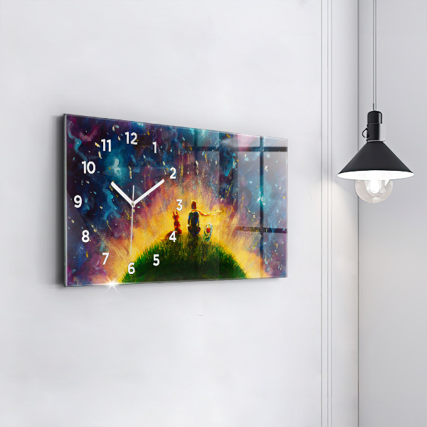 Horizontálne hodiny Abstrakt Malý princ