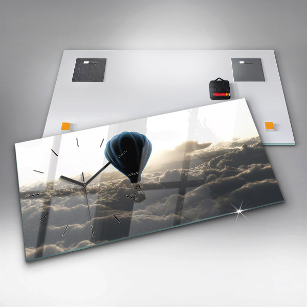 Horizontálne hodiny Balón na oblohe