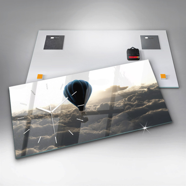 Horizontálne hodiny Balón na oblohe