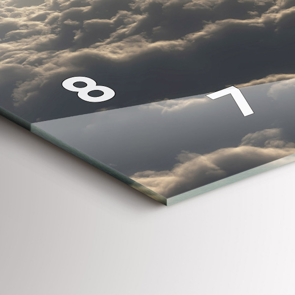 Horizontálne hodiny Balón na oblohe