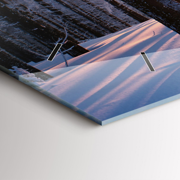 Horizontálne hodiny Lesný západ slnka