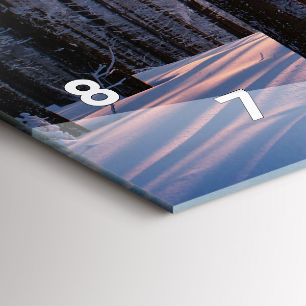 Horizontálne hodiny Lesný západ slnka