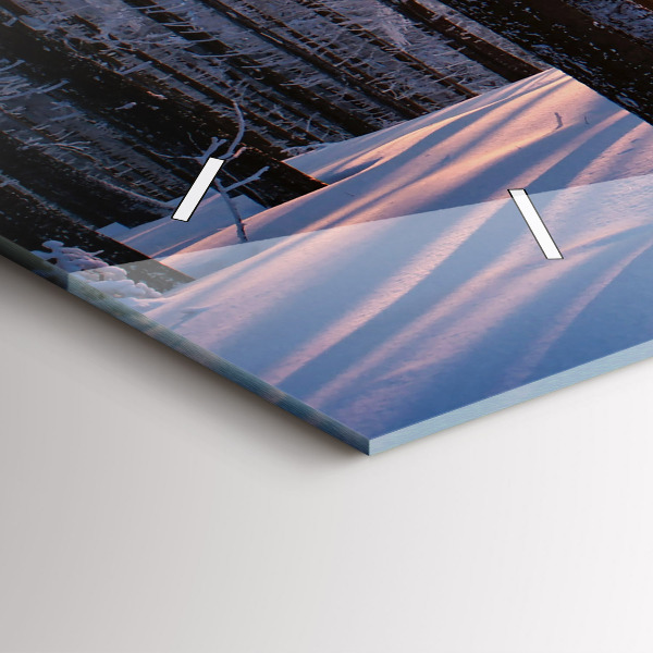 Horizontálne hodiny Lesný západ slnka