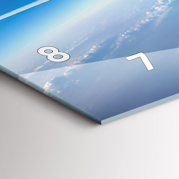 Horizontálne hodiny Oblačné lietadlo