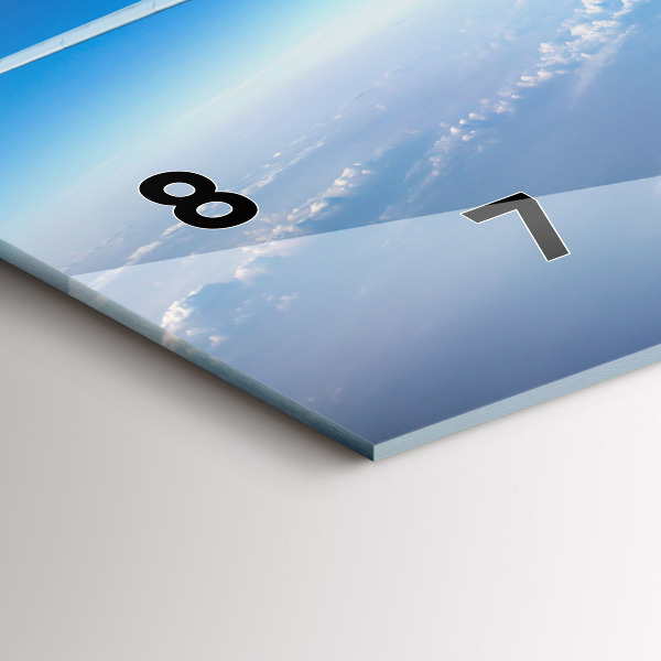 Horizontálne hodiny Oblačné lietadlo