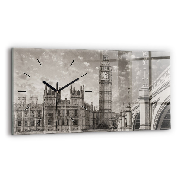 Horizontálne hodiny Londýn Anglicko Big Ben