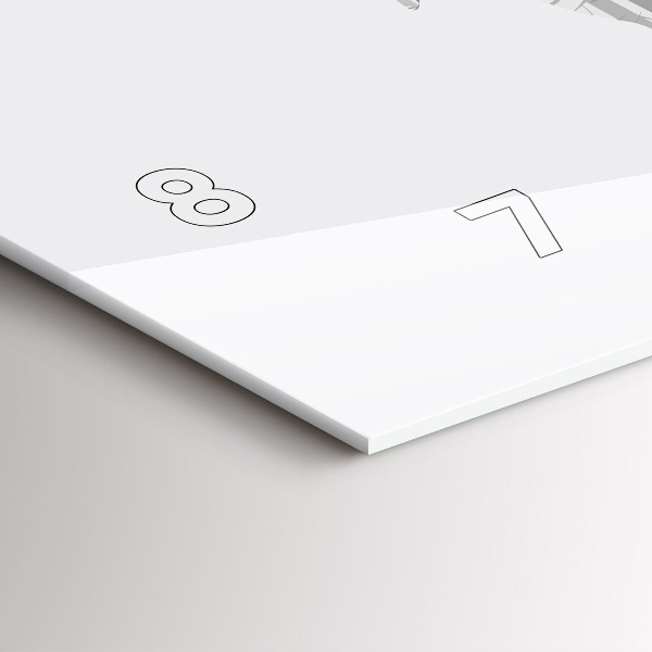 Horizontálne hodiny Silueta lesného jeleňa