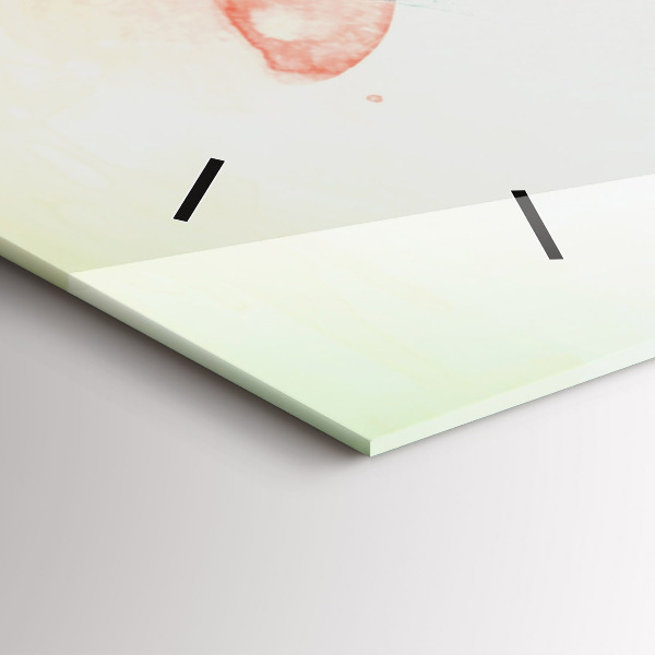 Horizontálne hodiny Abstraktná ženská tvár