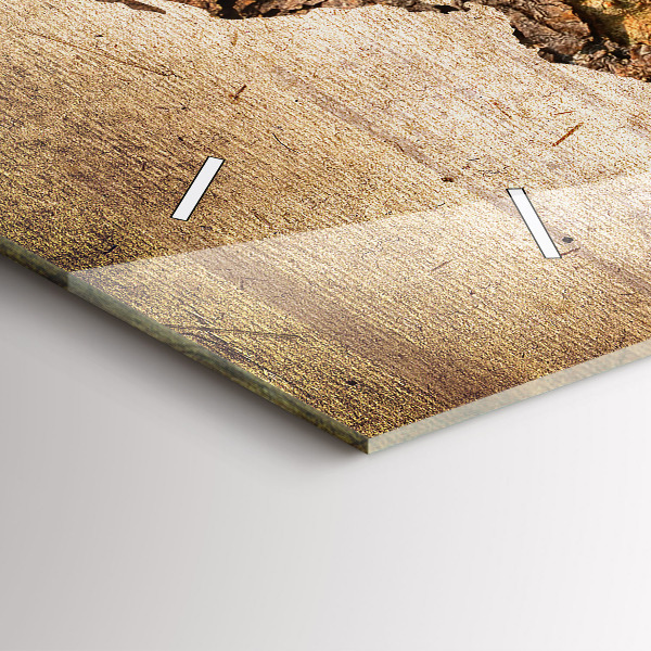 Horizontálne hodiny Vintage mapa sveta