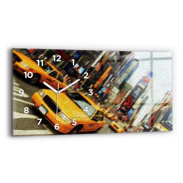 Horizontálne hodiny New York City taxíky