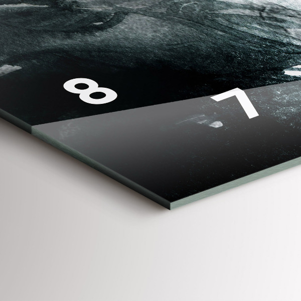 Horizontálne hodiny Portrét ženy s červenými perami