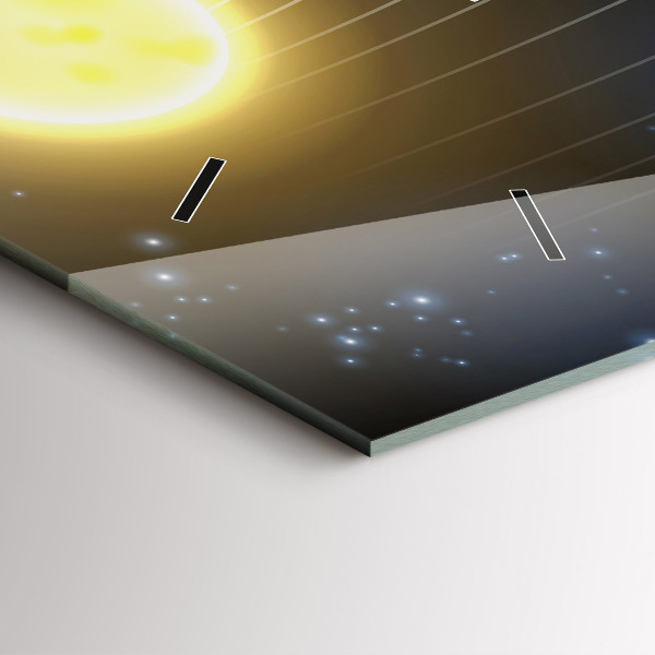 Horizontálne hodiny Slnečná sústava