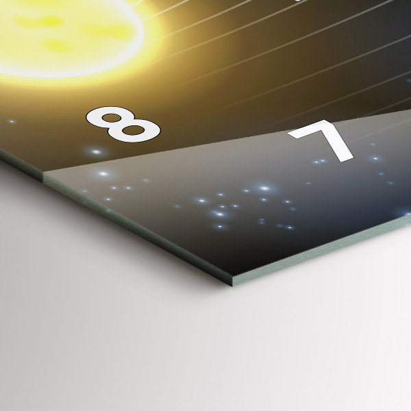 Horizontálne hodiny Slnečná sústava