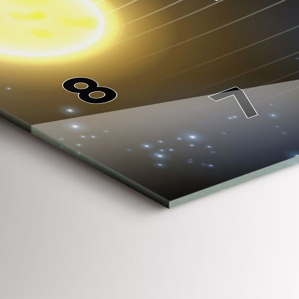 Horizontálne hodiny Slnečná sústava