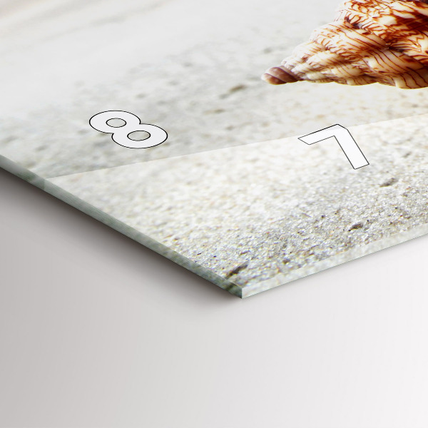 Horizontálne hodiny Mušle na pláži