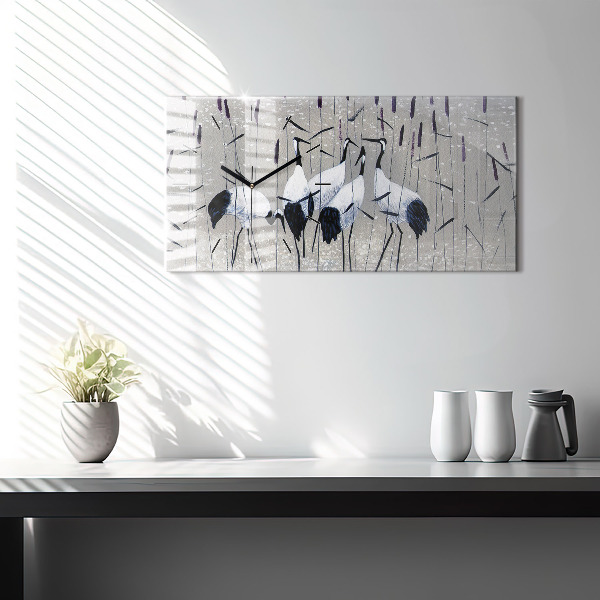 Horizontálne hodiny Žeriavy v rákosí