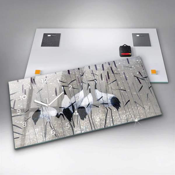 Horizontálne hodiny Žeriavy v rákosí