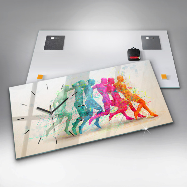 Horizontálne hodiny Pestrofarební ľudia