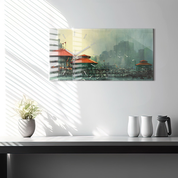 Horizontálne hodiny Rybárska dedina