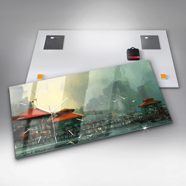 Horizontálne hodiny Rybárska dedina