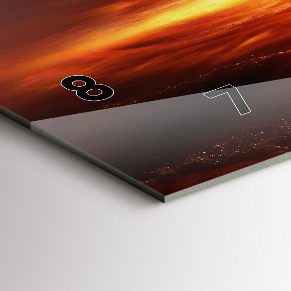 Horizontálne hodiny Výbuch atómovej bomby