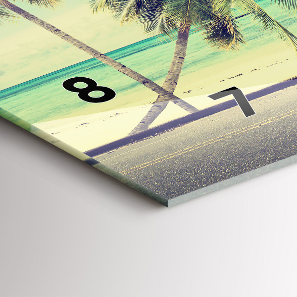 Horizontálne hodiny Auto so surfom