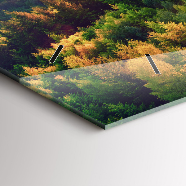 Horizontálne hodiny Západ slnka nad kopcami