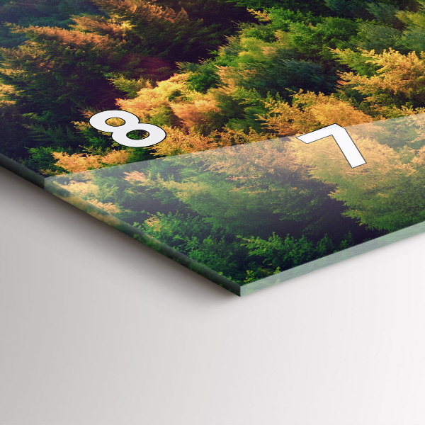 Horizontálne hodiny Západ slnka nad kopcami