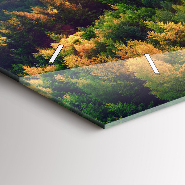 Horizontálne hodiny Západ slnka nad kopcami