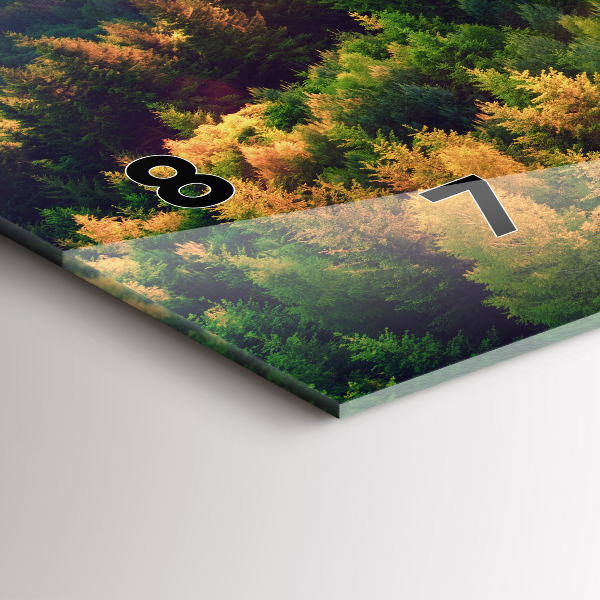 Horizontálne hodiny Západ slnka nad kopcami