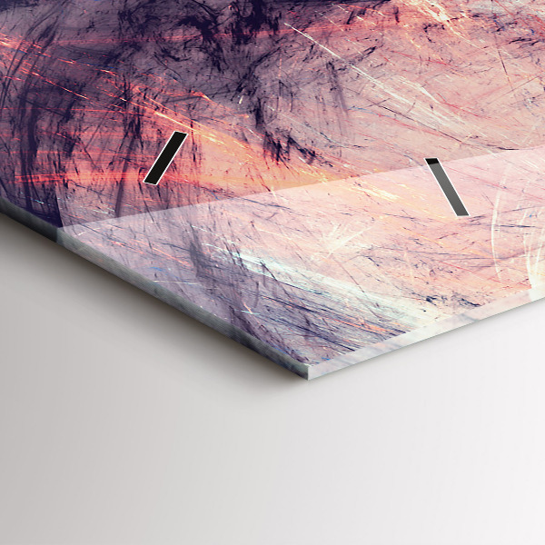 Horizontálne hodiny Abstraktný obraz