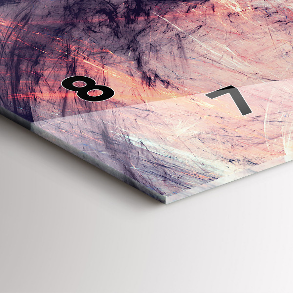 Horizontálne hodiny Abstraktný obraz