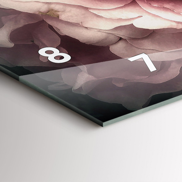 Horizontálne hodiny Kytica ružových ruží