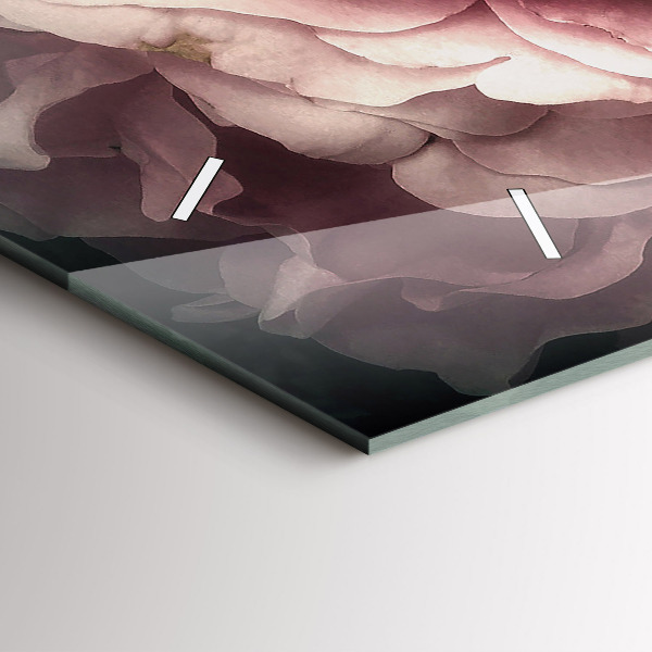 Horizontálne hodiny Kytica ružových ruží