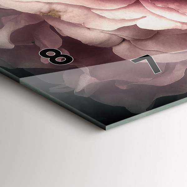 Horizontálne hodiny Kytica ružových ruží