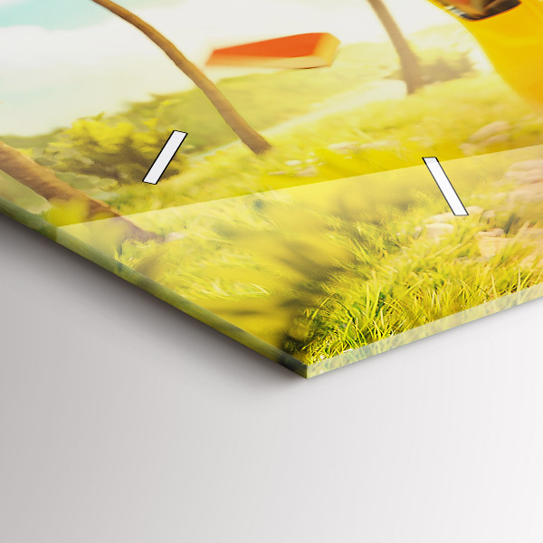 Horizontálne hodiny Auto so surfom