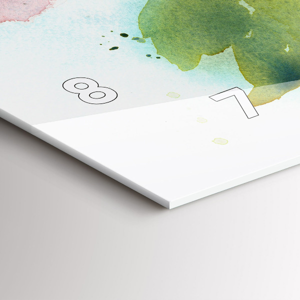 Horizontálne hodiny Ruže vo Váze Akvarelu