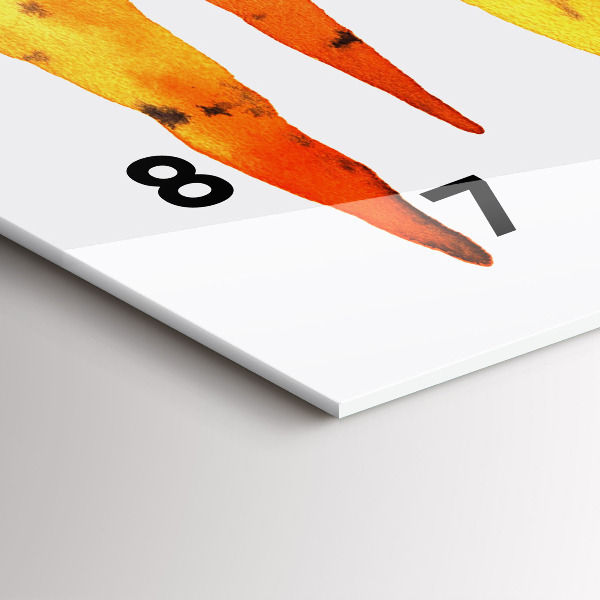 Horizontálne hodiny Mrkva ilustrácie