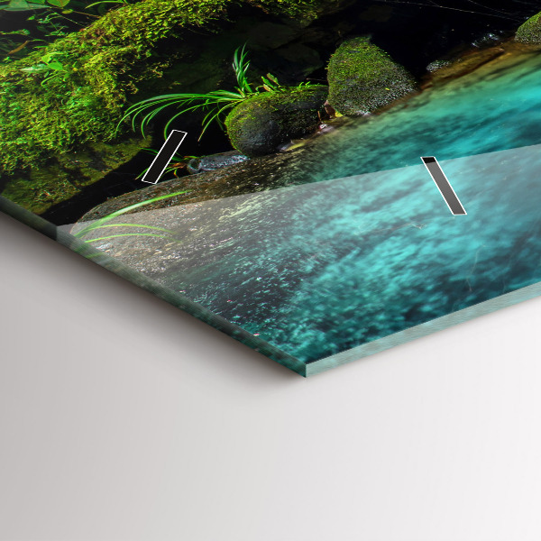 Horizontálne hodiny Vodopád Thajsko